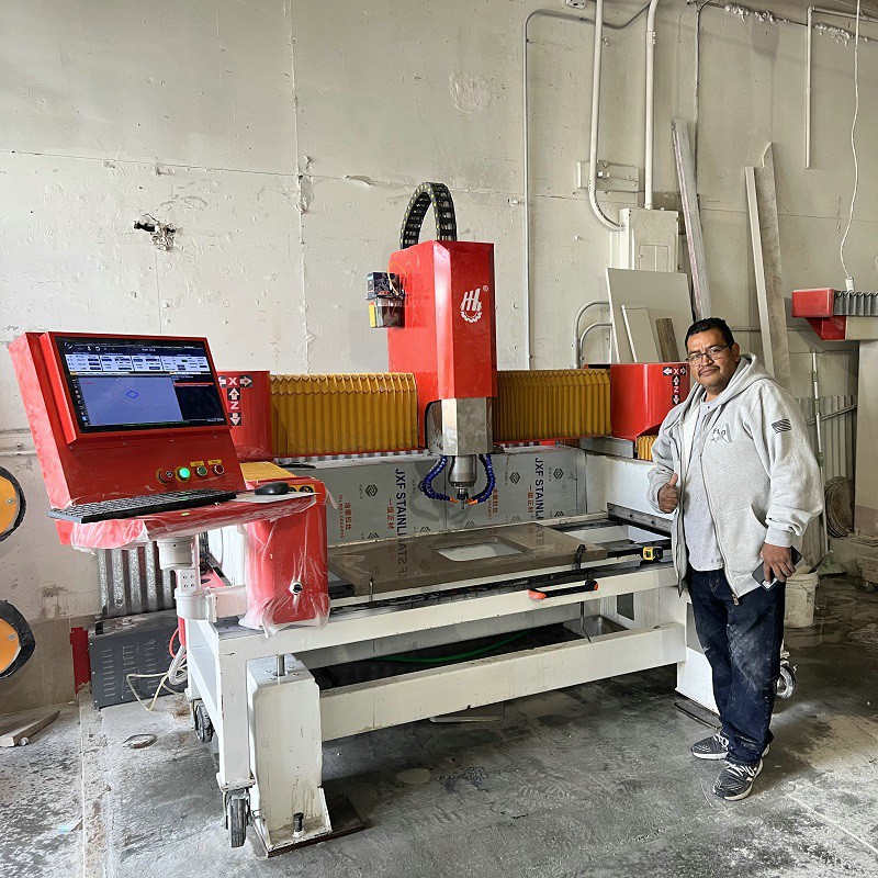 Granīta izlietnes izgriešanas mašīna