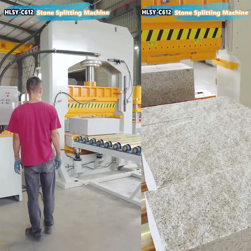 Akmens skaldītājs ar konveijeru